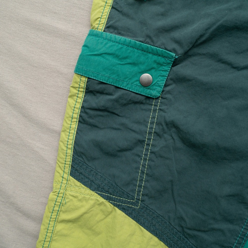 Colorblock Green Cargo Jogger Pants - Unbranded - Picture 6 of 9